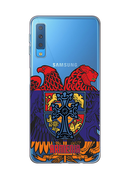 Силиконовый чехол для Samsung A7 2018 (A750) Армения Герб