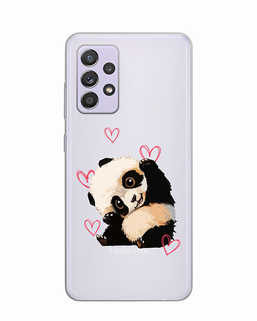 Силиконовый чехол для Samsung Galaxy A52 (4G) "Милая панда"