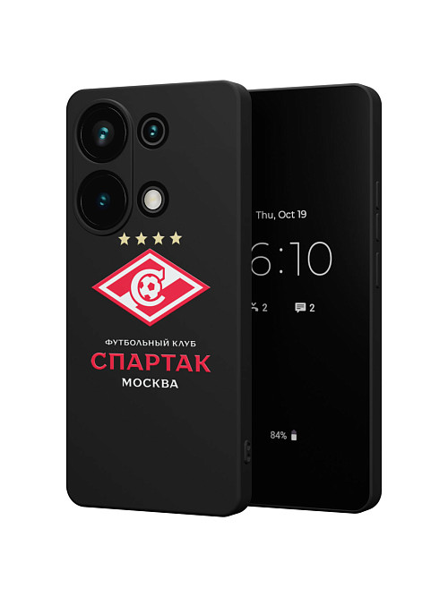 Силиконовый чехол для Poco M6 Pro (4G) "ФК Спартак Москва"