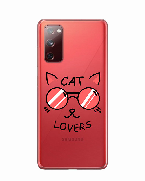 Силиконовый чехол для Samsung Galaxy S20 Fan Edition Cat lovers