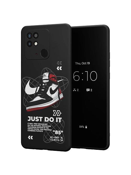 Силиконовый чехол для Poco C40 "NOVEL: Just Do It"