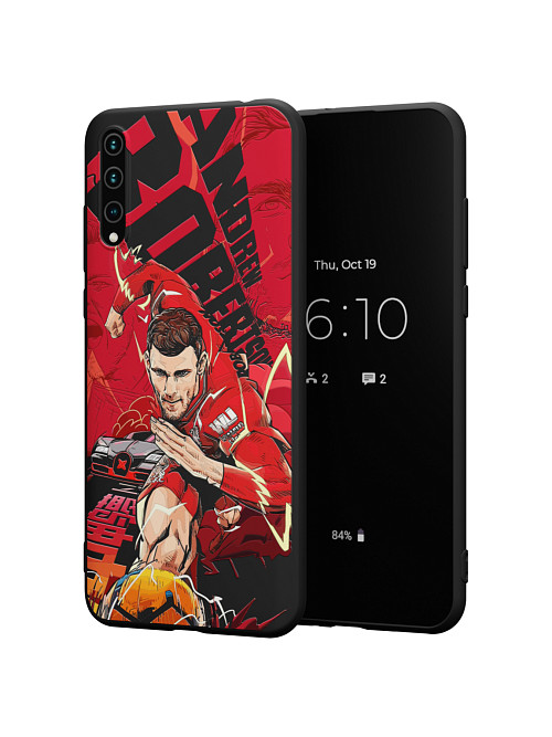 Силиконовый чехол для Huawei Y8p "NOVEL: Andrew Robertson"