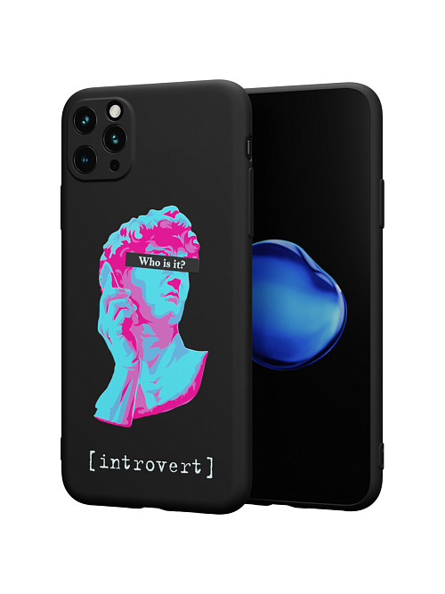 Силиконовый чехол для Apple iPhone 11 Pro Max "NOVEL: Интроверт"