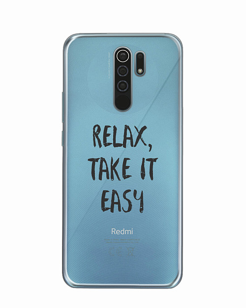 Силиконовый чехол для Xiaomi Redmi 9 "Relax, take it easy"