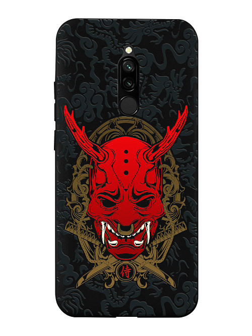 Силиконовый чехол для Xiaomi Redmi 8 Red Oni mask