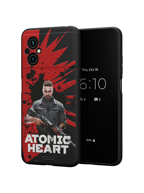 Силиконовый чехол для Poco M5 "Atomic Heart: Майор Нечаев"