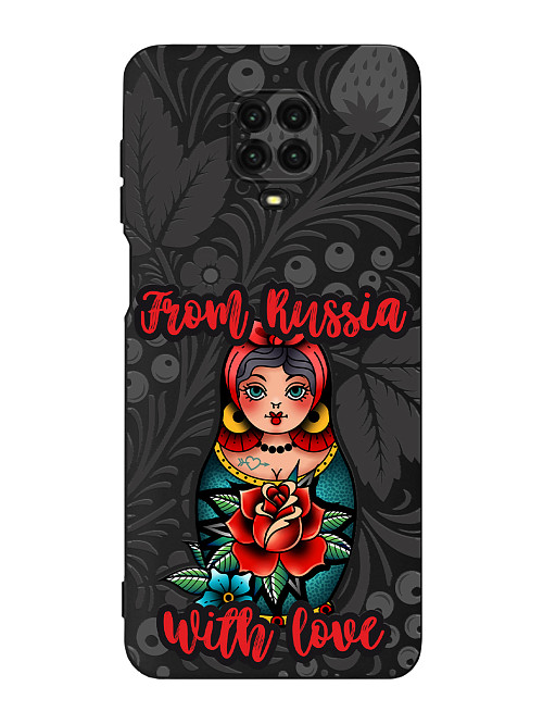 Силиконовый чехол для Xiaomi Redmi Note 9 Pro Из России с любовью