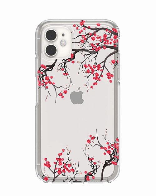 Силиконовый чехол для Apple iPhone 11 "Цветы сакуры"
