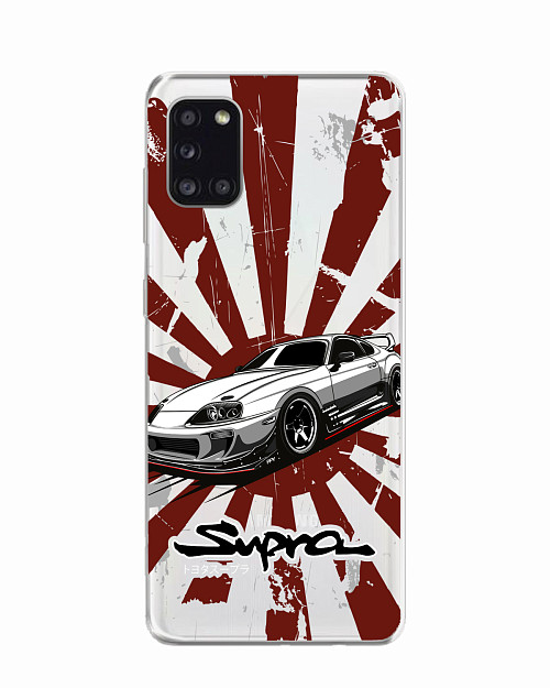 Силиконовый чехол для Samsung Galaxy A31 "Toyota Supra"