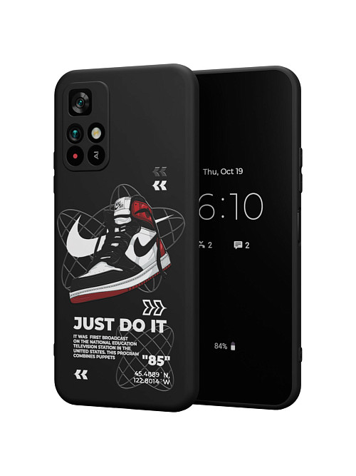 Силиконовый чехол для Poco M4 Pro (5G) "NOVEL: Just Do It"