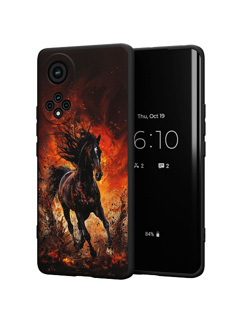 Силиконовый чехол для Huawei Nova 9 "Лошадь"