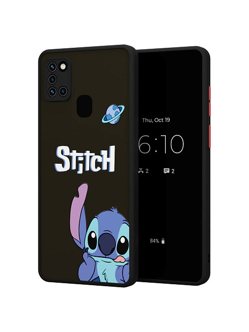 Противоударный чехол для Samsung Galaxy A21s "NOVEL: Stitch planet"