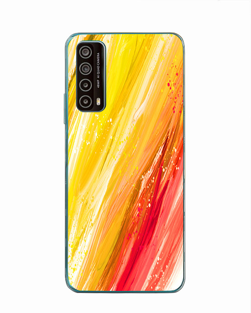 Силиконовый чехол для Huawei P Smart (2021) "Масляные краски"