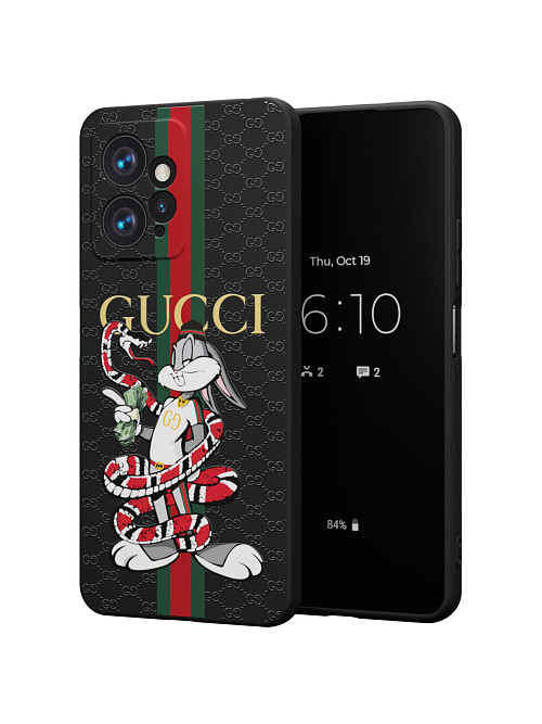 Силиконовый чехол для Xiaomi Redmi Note 12 (4G) "NOVEL: Багз Банни Gucci"