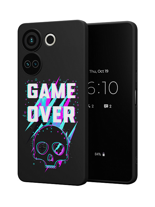 Силиконовый чехол для Tecno Camon 20 "Game over"