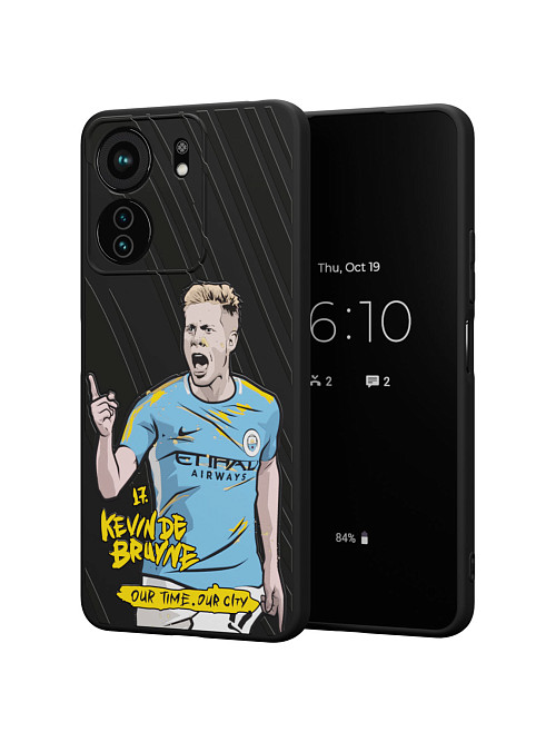 Силиконовый чехол для Xiaomi Redmi 13C "NOVEL: Kevin de Bruyne"