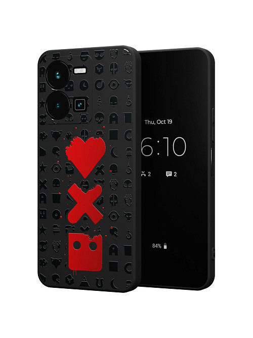 Силиконовый чехол для Vivo Y35 (4G) "Love Death Robots"