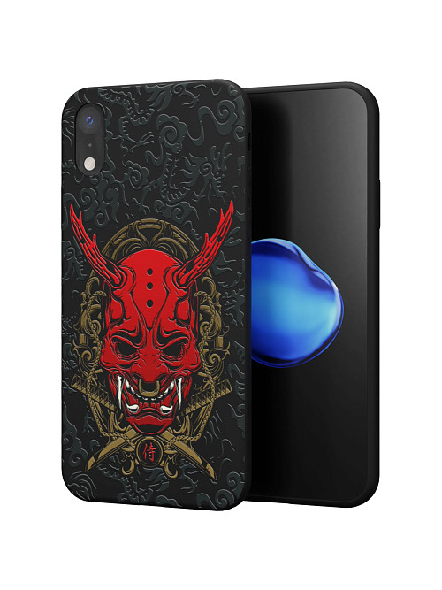 Силиконовый чехол для Apple iPhone XR "Red Oni mask"