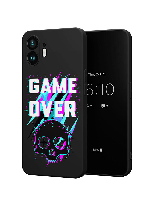 Силиконовый чехол для Nothing Phone 2 "Game over"