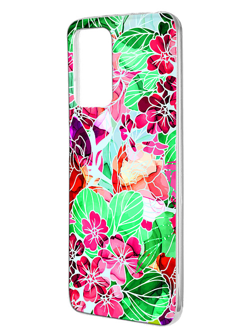 Силиконовый чехол для Xiaomi Redmi 10 Яркие цветы