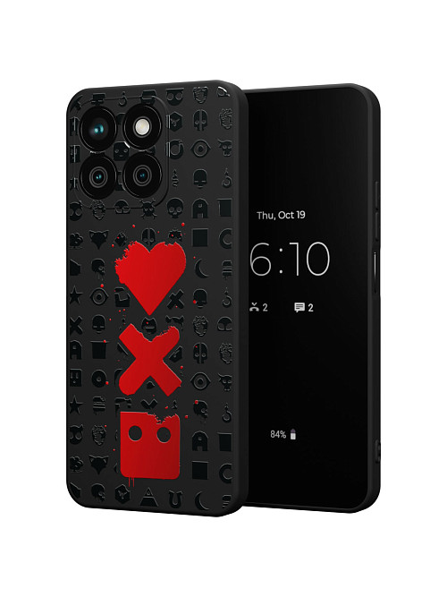 Силиконовый чехол для Honor X8b "Love Death Robots"