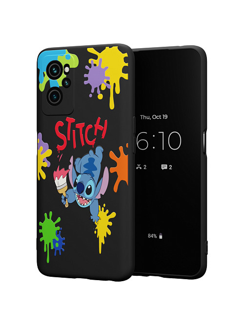 Силиконовый чехол для realme 9i "NOVEL: Stitch paints"