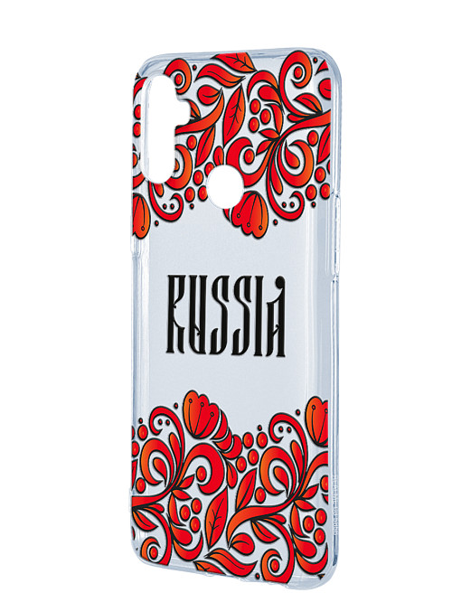 Силиконовый чехол для Realme C3 Россия орнамент