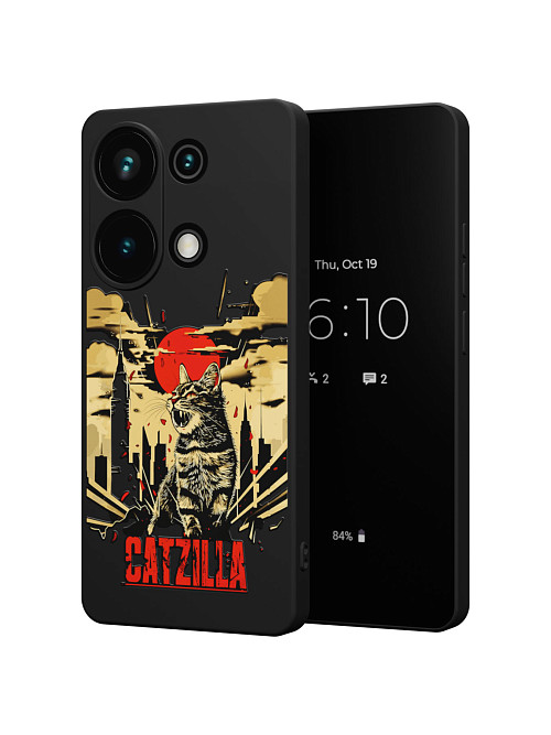 Силиконовый чехол для Xiaomi Redmi Note 13 Pro (4G) "Catzilla"