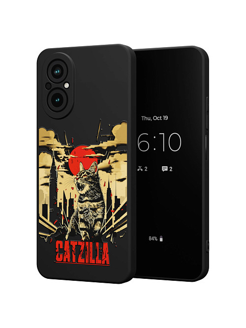 Силиконовый чехол для realme C67 (4G) "Catzilla"