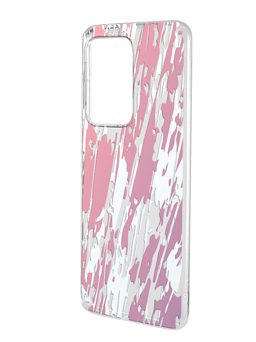 Силиконовый чехол для Samsung Galaxy S20 Ultra Розовая абстракция