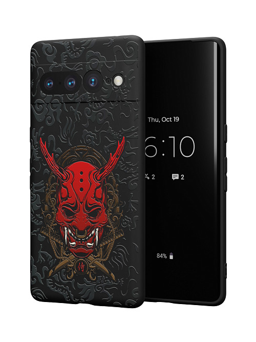 Силиконовый чехол для Google Pixel 7 Pro "Red Oni mask"