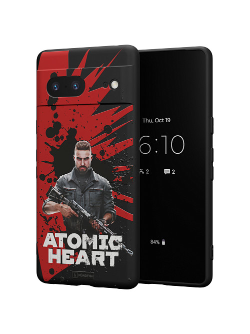 Силиконовый чехол для Google Pixel 7 "Atomic Heart: Майор Нечаев"