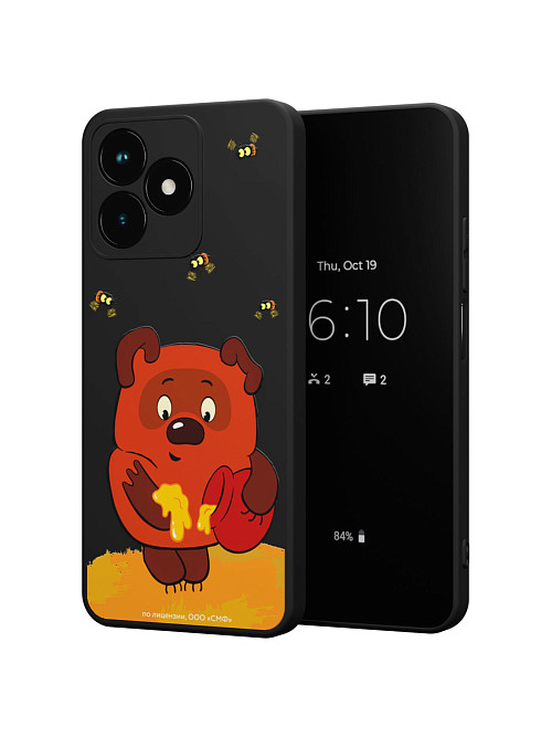 Силиконовый чехол для realme С53 (4G) "Винни-Пух: Медвежонок и мед"