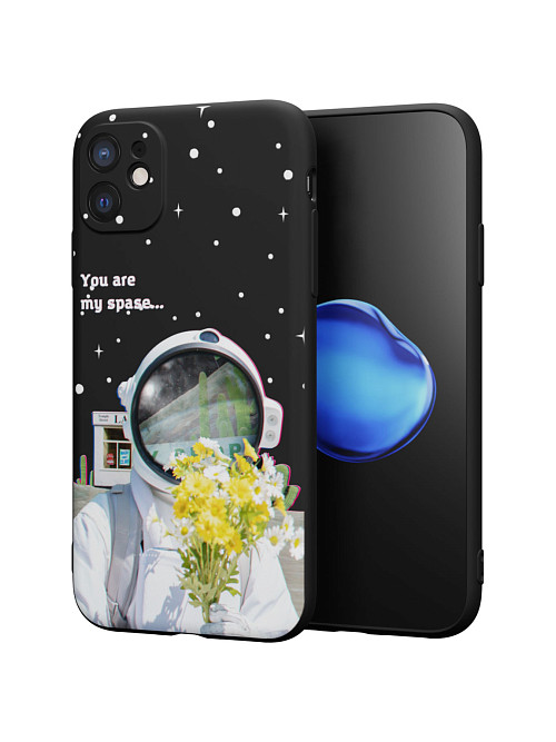 Силиконовый чехол для Apple iPhone 11 "NOVEL: You are my space"