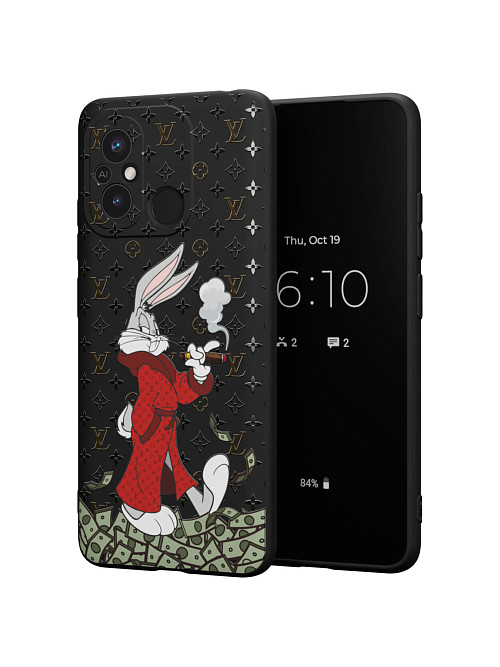 Силиконовый чехол для Xiaomi Redmi 12C "NOVEL: Багз Банни Louis Vuitton"