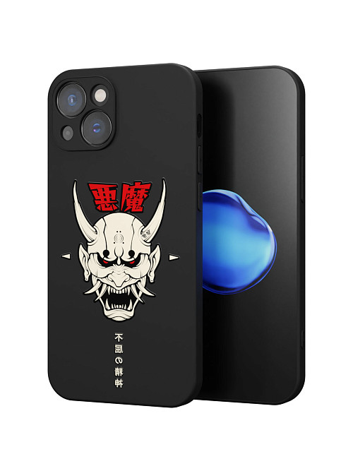 Силиконовый чехол для Apple iPhone 15 "Demon"