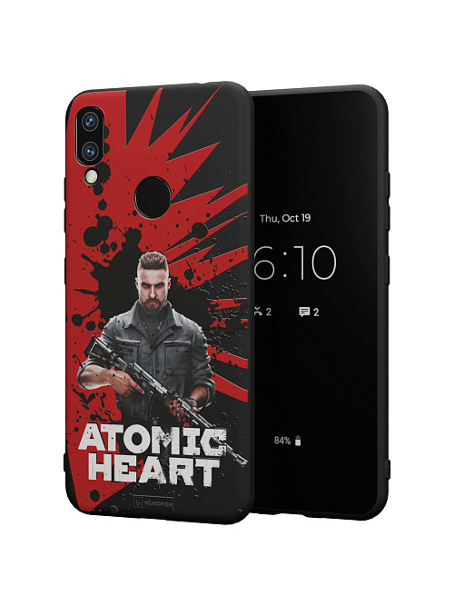 Силиконовый чехол для Xiaomi Redmi Note 7/Redmi Note 7 Pro "Atomic Heart: Майор Нечаев"