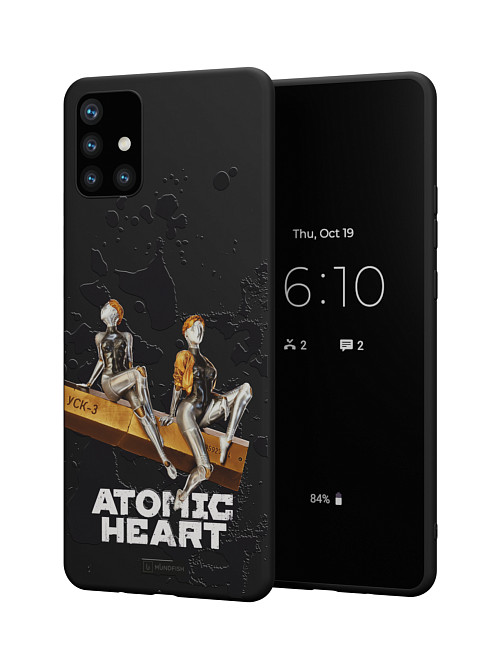 Силиконовый чехол для Samsung Galaxy A51 (4G) "Atomic Heart: Боевые близняшки"