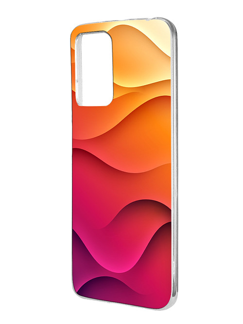 Силиконовый чехол для Xiaomi Redmi 10 Розовые волны