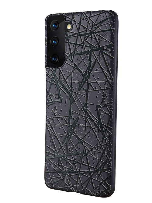 Силиконовый чехол для Samsung Galaxy S21+ (5G) "Паутина абстракция"