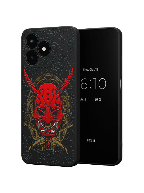 Силиконовый чехол для realme С53 (4G) "Red Oni mask"