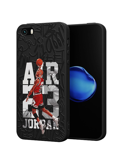 Силиконовый чехол для Apple iPhone 5S "NOVEL: Jordan 23"