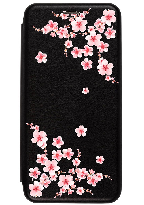 Чехол книжка для Samsung A52 "Цветок Сакура"