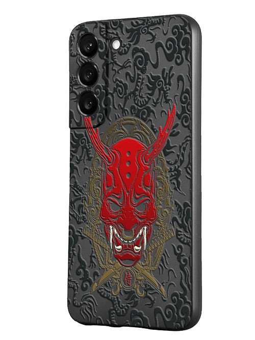 Силиконовый чехол для Samsung Galaxy S22 (5G) Red Oni mask