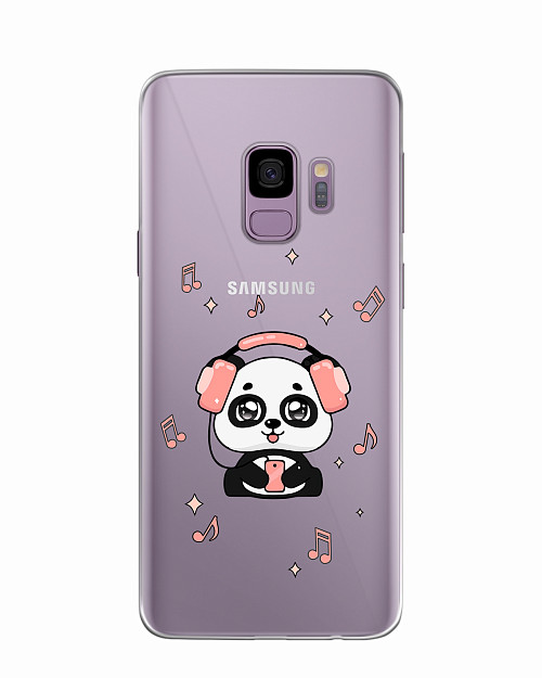 Силиконовый чехол для Samsung Galaxy S9 Музыкальная панда