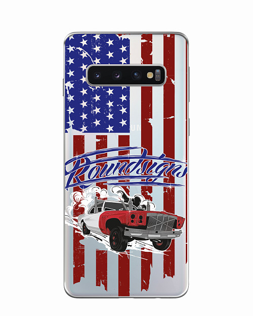 Силиконовый чехол для Samsung Galaxy S10 Muscle car