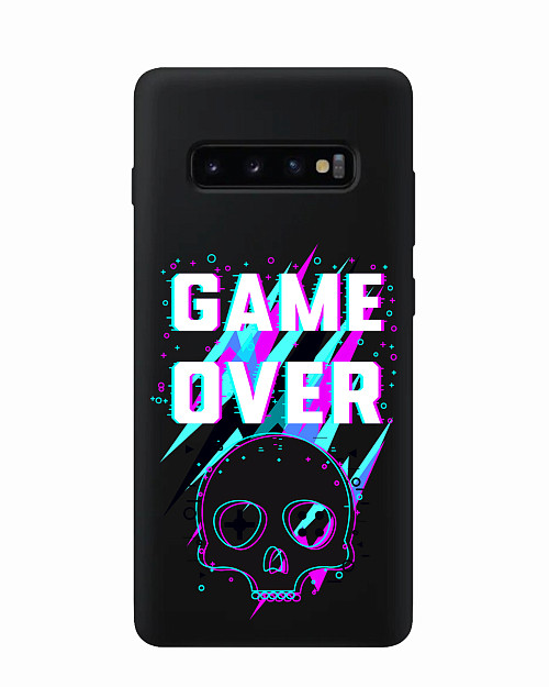 Силиконовый чехол для Samsung Galaxy S10 Game over