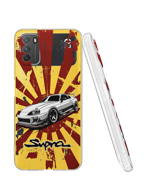 Силиконовый чехол для Poco M3 "Toyota Supra"