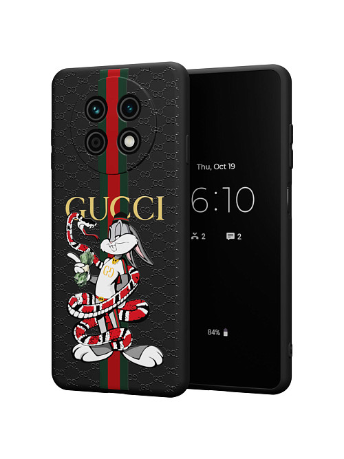 Силиконовый чехол для Huawei nova Y91 "NOVEL: Багз Банни Gucci"