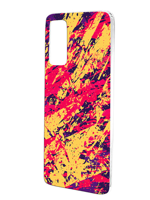 Силиконовый чехол для Samsung Galaxy S20 Fan Edition Брызги краски